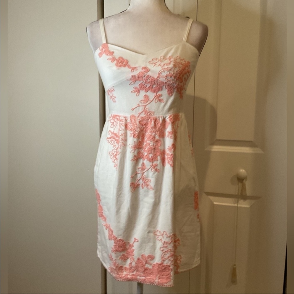 J. Crew Spaghetti Strap Embroidered Dress 👗